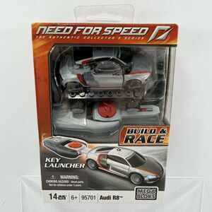 Mega Bloks Need for Speed Audi R8 95701 Build & Race EA 2011 Sealed Key Launcher